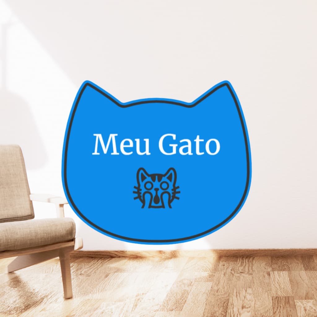 [O MAIS BARATO+FAÇA DO SEU JEITO!] Placa Personalizada/Customizada para Casinha / Casa de Gato / Cat / Pet - 3D