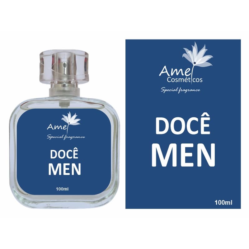 Perfume Docê Men Masculino Amei Cosméticos Alta Fixação 33% de Essência Importada Parfum