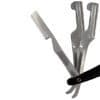 Navalha Navalhete Premium com Fixador de Lâminas Inox 22,5cm ORIGINAL LINE