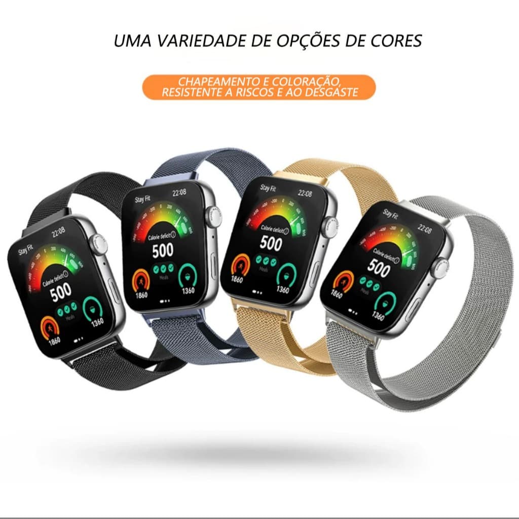 pulseira 22mm 20mm  de metal Milenese smartwatch Xiaomi/Huawei/amazfit