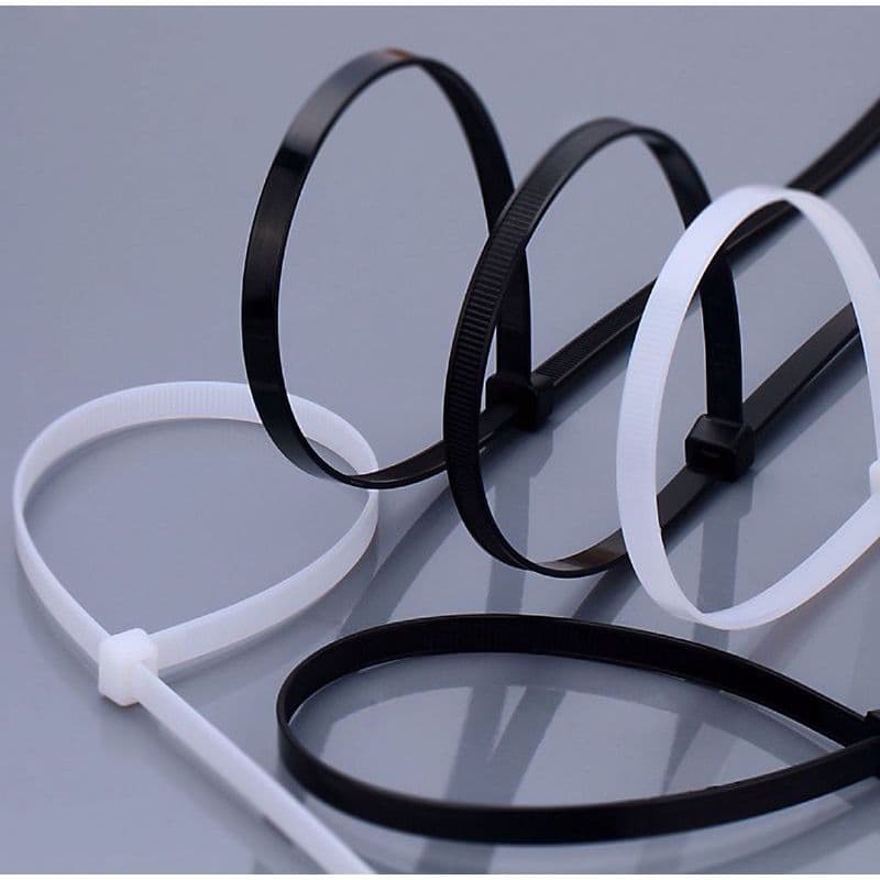 100 ENFORCA GATO ABRAÇADEIRA DE NYLON CINTA PLASTICA PRETO E BRANCO