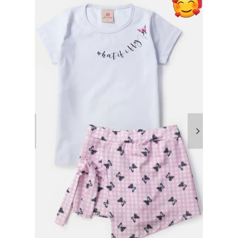 Conjunto Infantil Feminino Borboleta