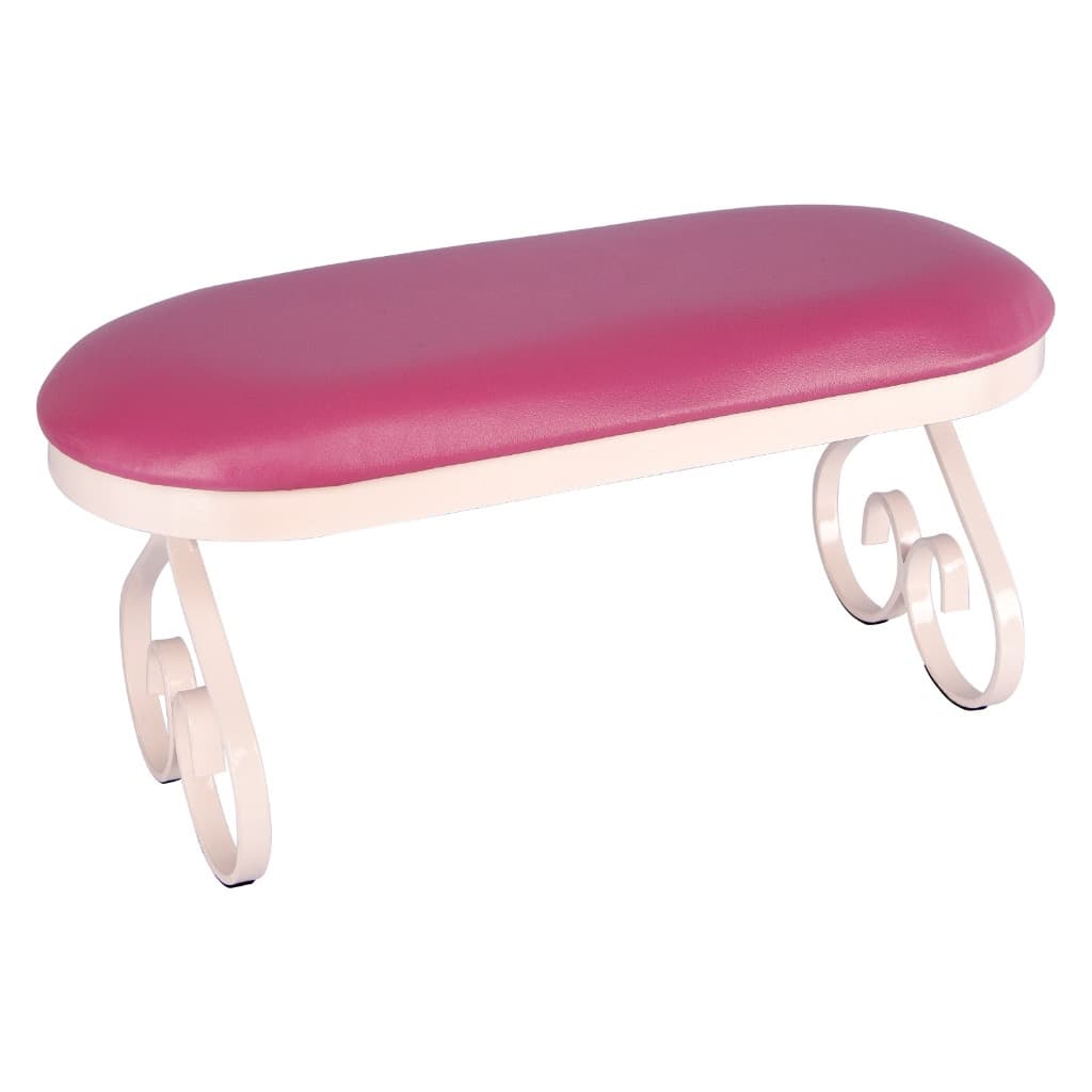 Apoio de Mão - Apoiador de Mão Metal Padrão Pink com Rosa - Nail designer Manicure - Alongamento de