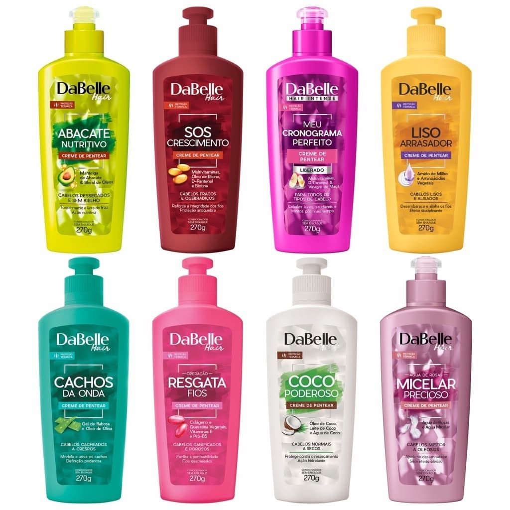 Creme De Pentear Dabelle Hair 270g A Escolher