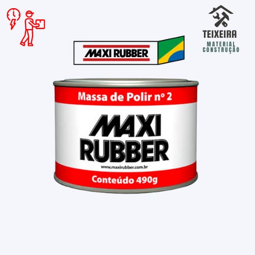 Massa de Polir n2 Maxi Rubber 490g