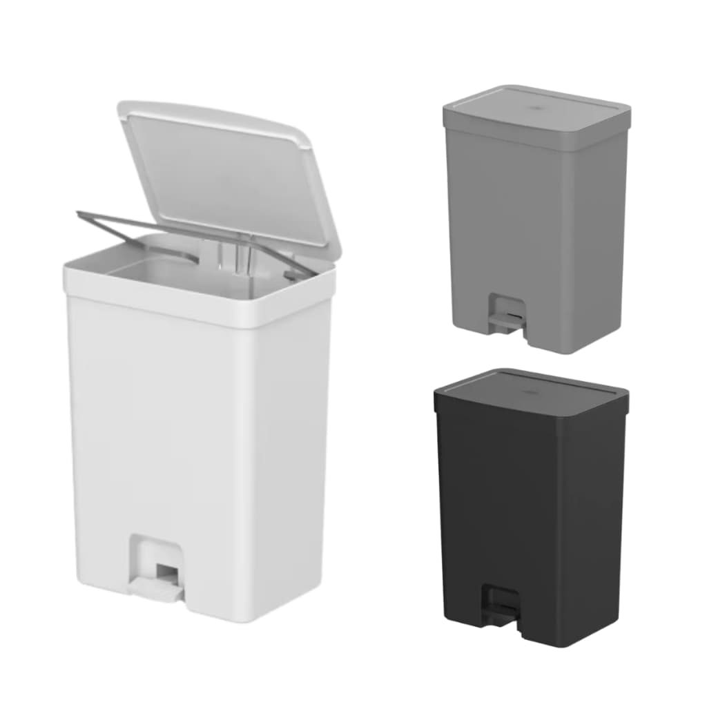 Lixeira De Pedal Grande 30l Trium Cozinha Cesto Lixo Trium OU Martiplast