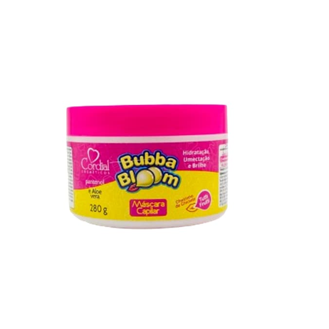 Máscara Capilar Hidratação Babalo Bubba Bloom Cheirinho de Chiclete Tutti Frutti Cordial Cosméticos