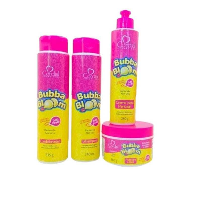 Kit Capilar Tutti Frutti Bubba Bloom Cheirinho de Chiclete Cordial Cosméticos