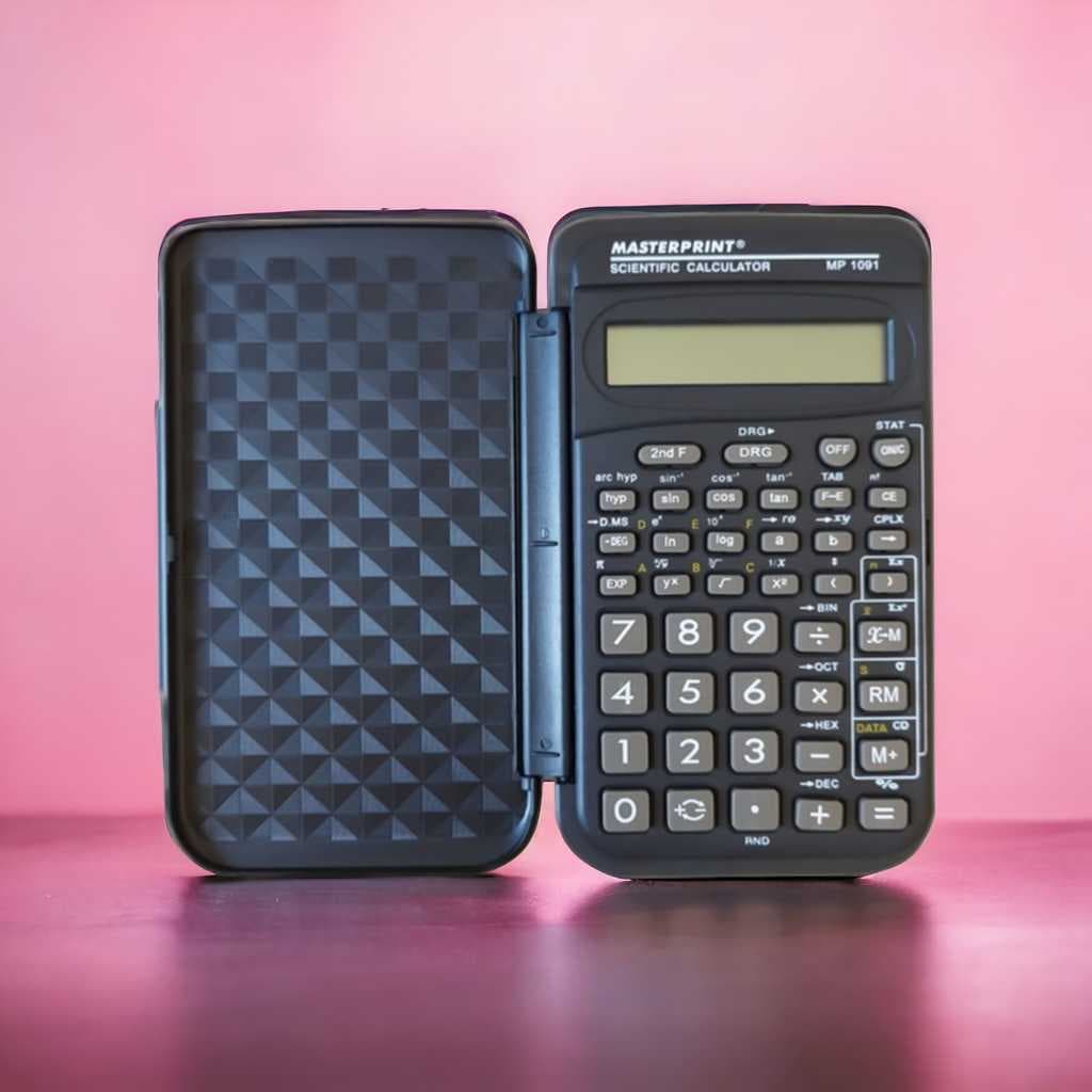 Calculadora Científica Com Capa Protetora 10 Dígitos Masterprint MP1091