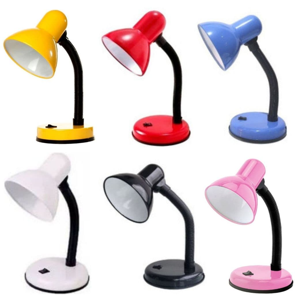 Luminária de Mesa Base Haste Flexível Bivolt Trabalho Manicure Sala Quarto Infantil Adulto Abajur