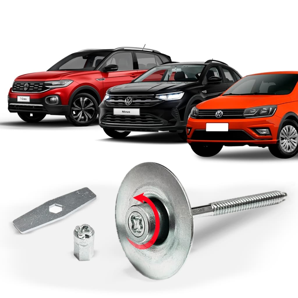 Kit Trava Segurança Parafuso Antifurto Anti Furto De Estepe VW Volkswagen
