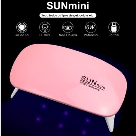 Mini Cabine Sun Mini de Unha Estufa LED  para Unhas em Gel  Portátil