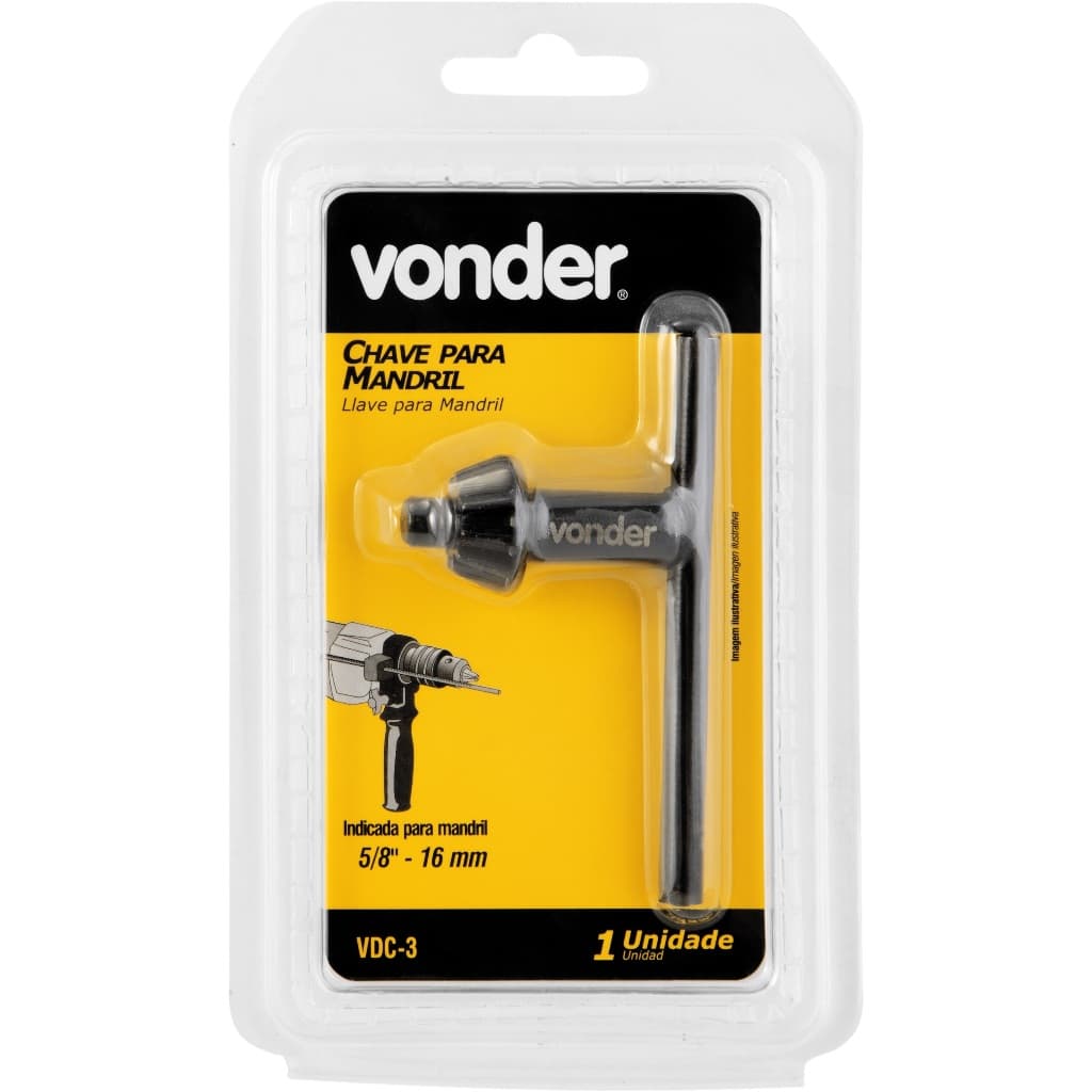 Chave para mandril 5/8" 16mm VDC 3 - Vonder