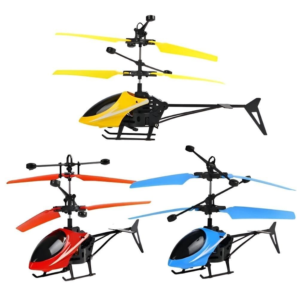 Mini Helicóptero De Brinquedo Com Sensor Infravermelho Recarregável/USB
