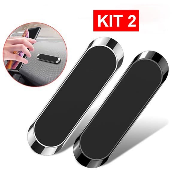 Kit 2/3/4/5unidades  Suporte Magnético em Faixa Automotivo Universal Montável Multifuncional para Celular/GPS