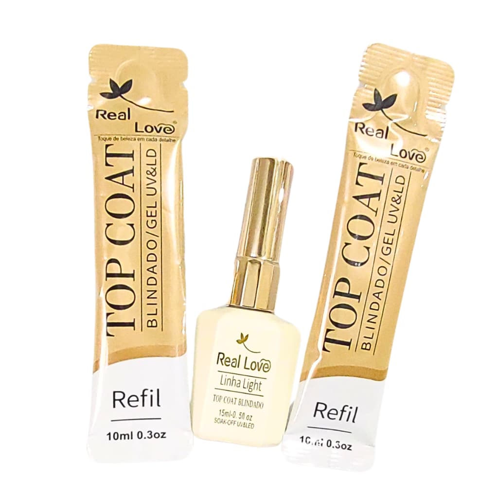 Kit Blindado Com Refil Econômico Real Love 3 Unidades Unhas