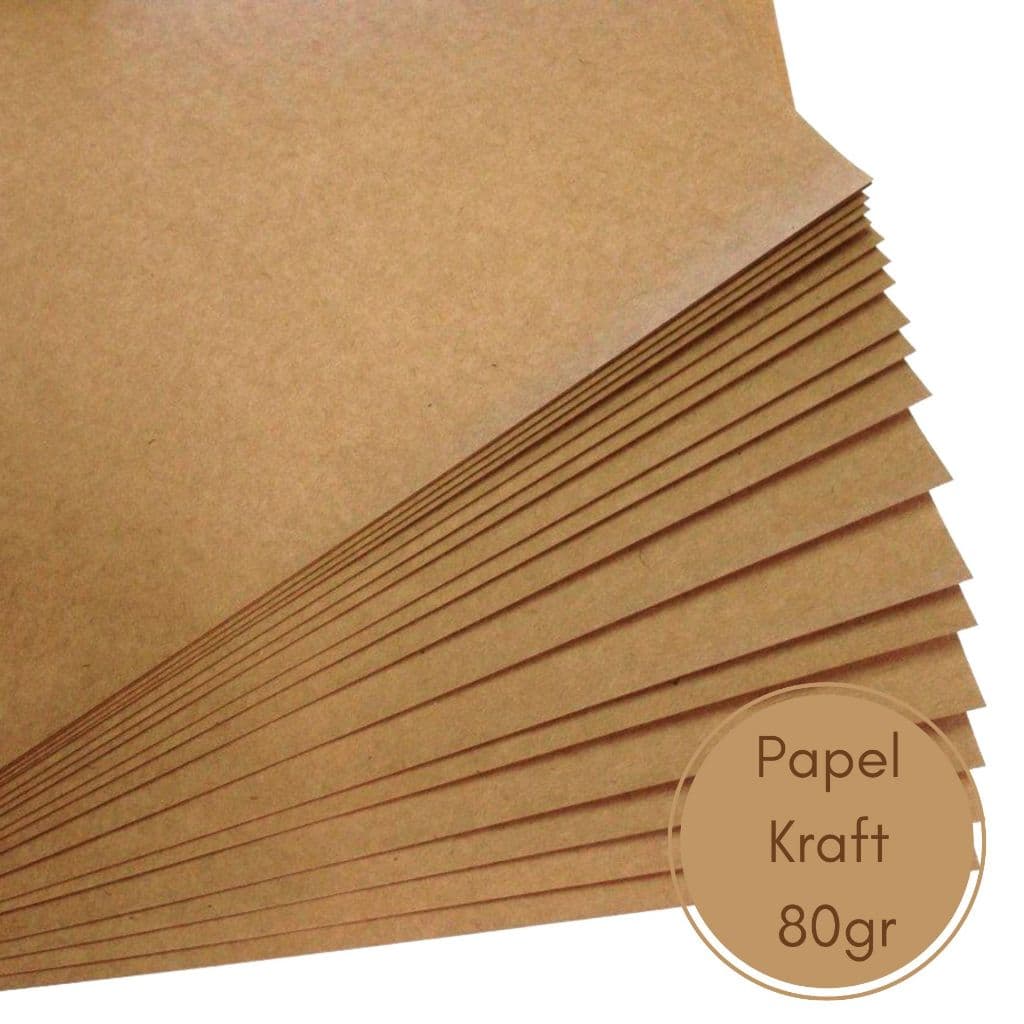 13 Folhas Grandes de Papel Pardo Kraft - Ideal para Fazer Embalagens Artesanais