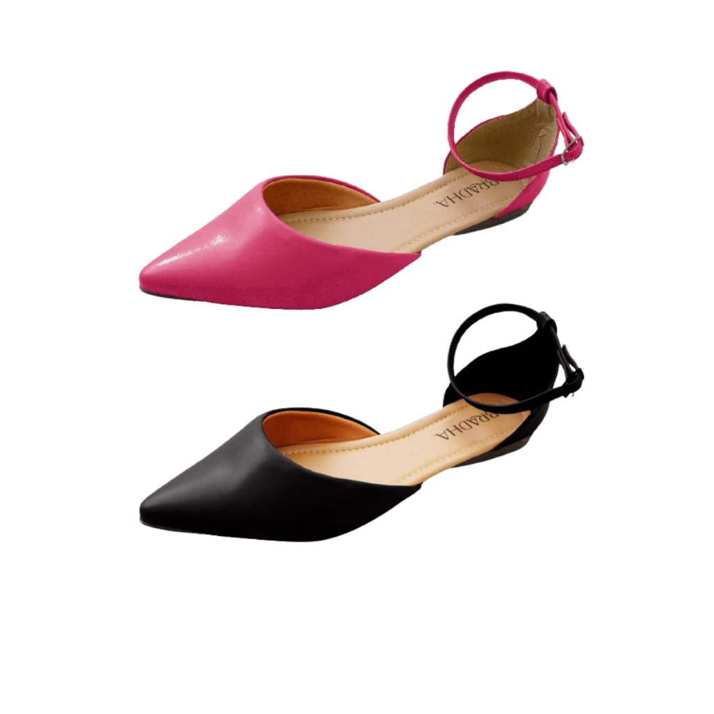 Sapatilhas Feminina Kit 2 Pares Salomé Super Confortável Queridinhas Promoção  (019-0001)