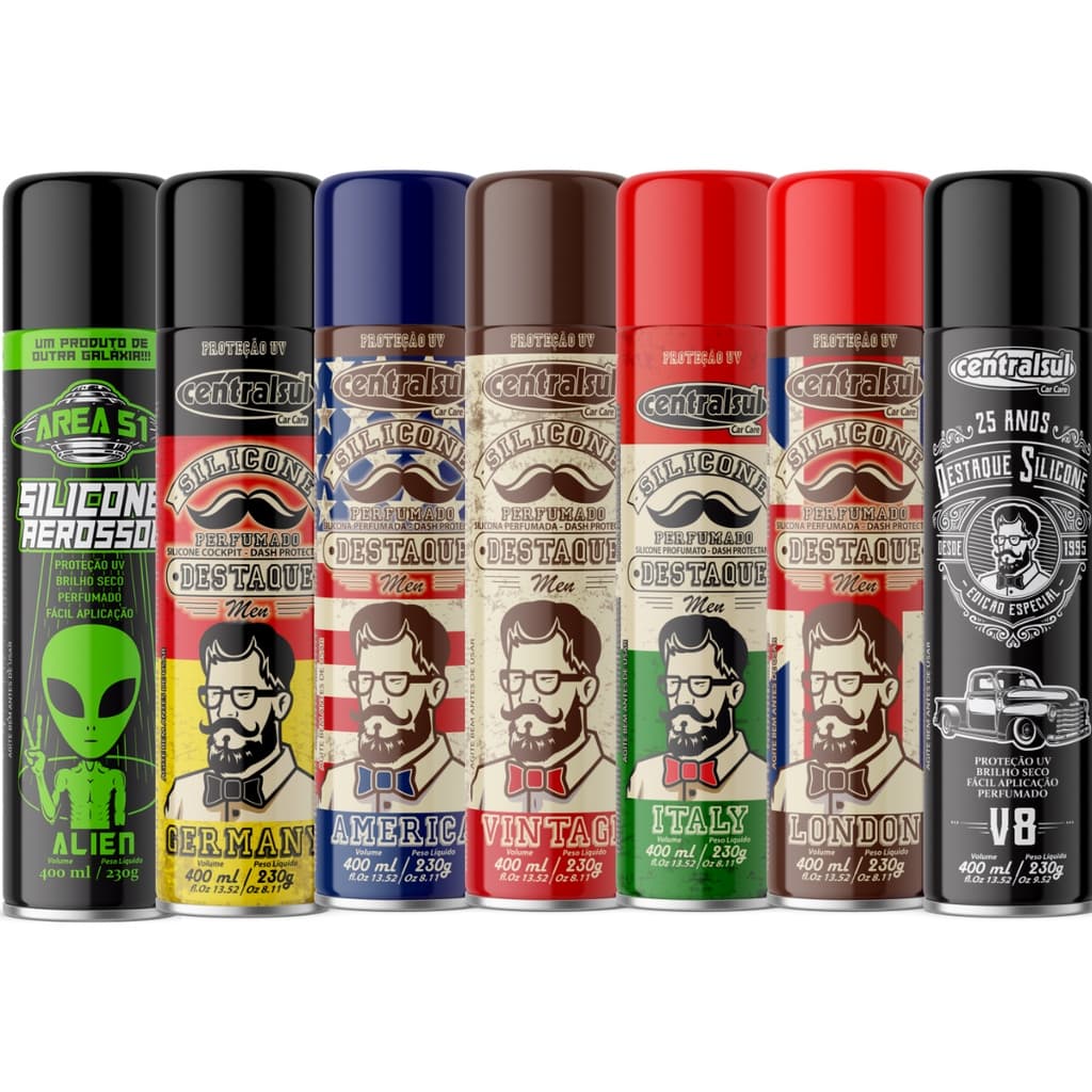 Silicone Spray Perfumado 400 ml - Diversos Aromas