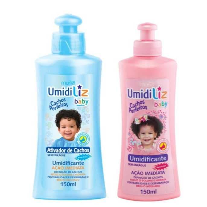 Muriel Ativador de Cachos Umidiliz Baby Azul 150ml /Ativador de Cachos Muriel Baby Cachos Perfeitos 150ml nova embalagem