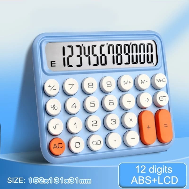 Calculadora Com Teclado Mecânico Com Visor Grande Resistente