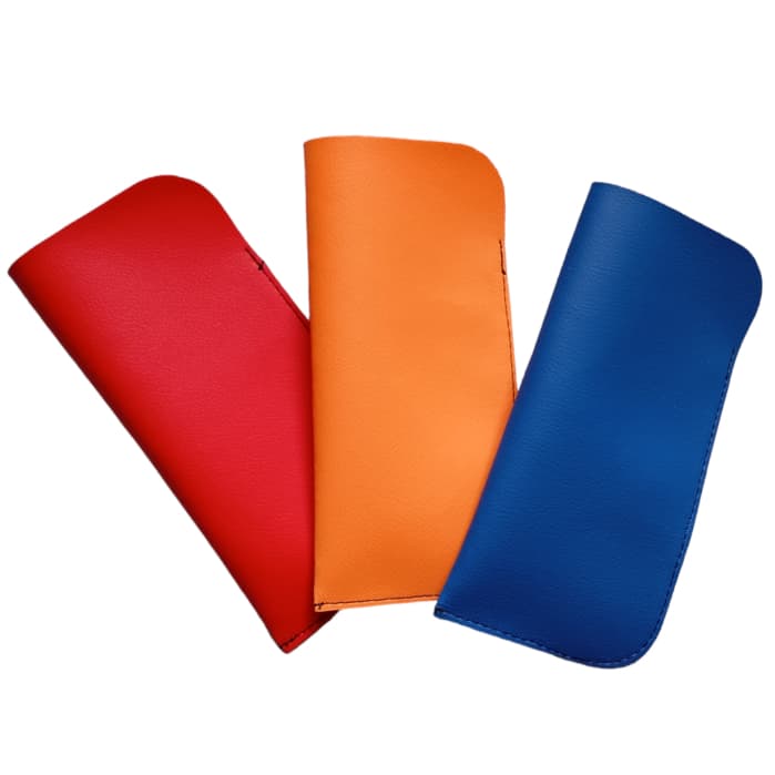 Kit 3 Estojo para Oculos de Grau e de Sol Feminino Masculino Capinha Couro Sintetico Premium