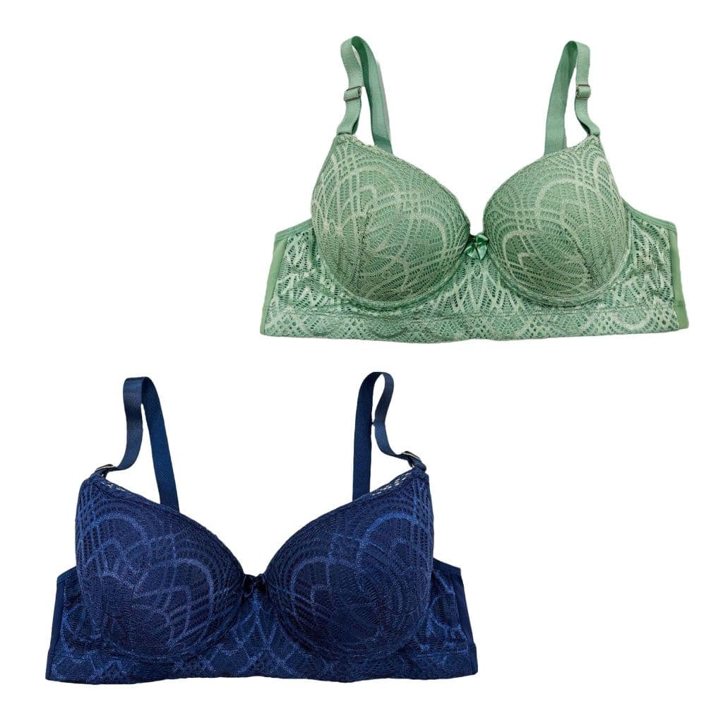 Kit 2 Sutiâs com Bojo Plus Size de Renda Reforçado