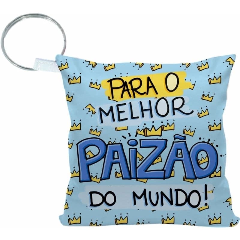 kit 10 Almochaveiro dia dos pais personalizado  mini almofada tecido lembrancinha