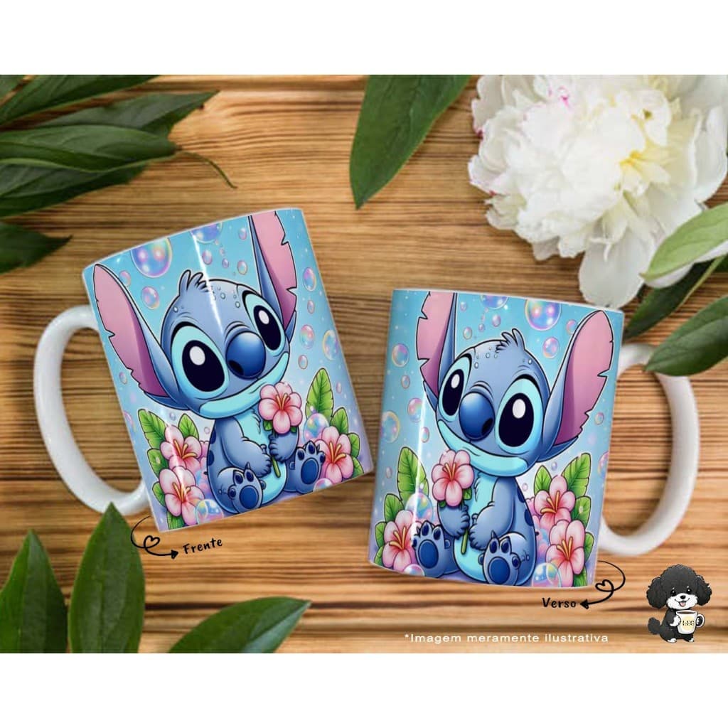 Caneca Personalizada Namorados Stitch