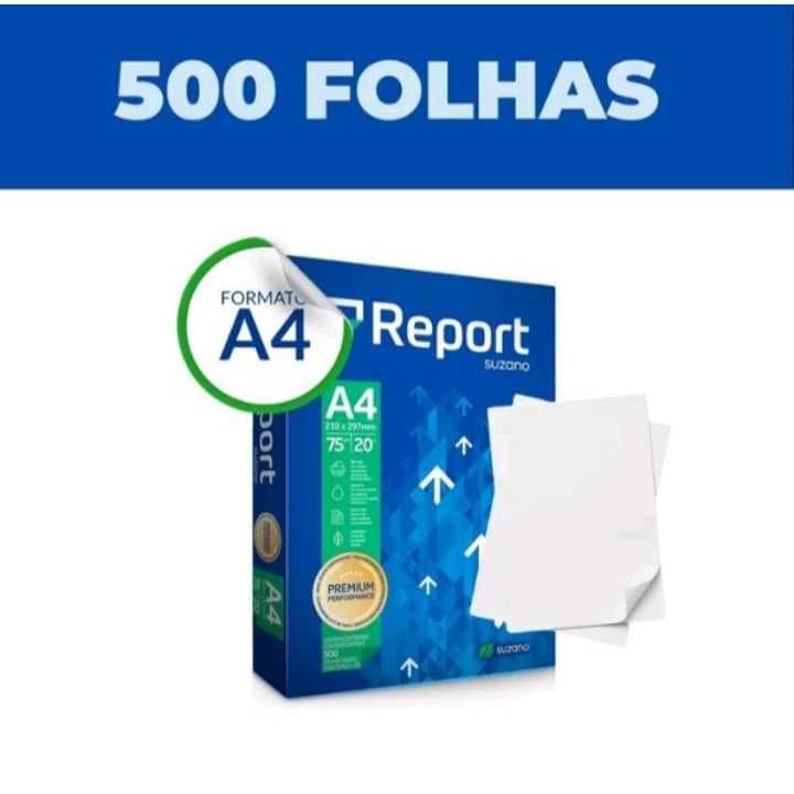 PAPEL SULFITE A4 REPORT -  RESMA COM 500 FOLHAS 210 X 297 MM - 75G