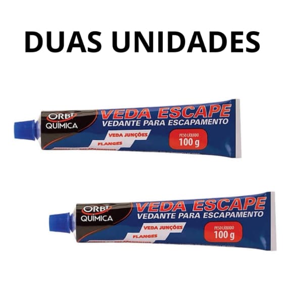 Vedante Escape Cola Adesivo De Vedação Orbi Para Escapamento Carro OU Moto Duas Unidades Multiuso