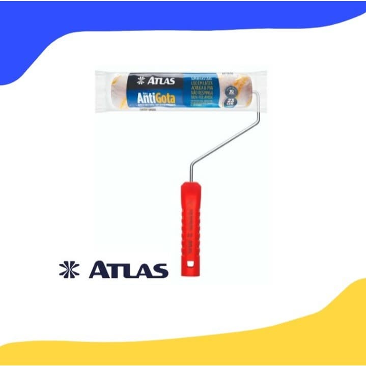 ROLO DE PINTURA ANTIGOGOTA ATLAS 23CM COM CABO GAIOLA. em estoque.
