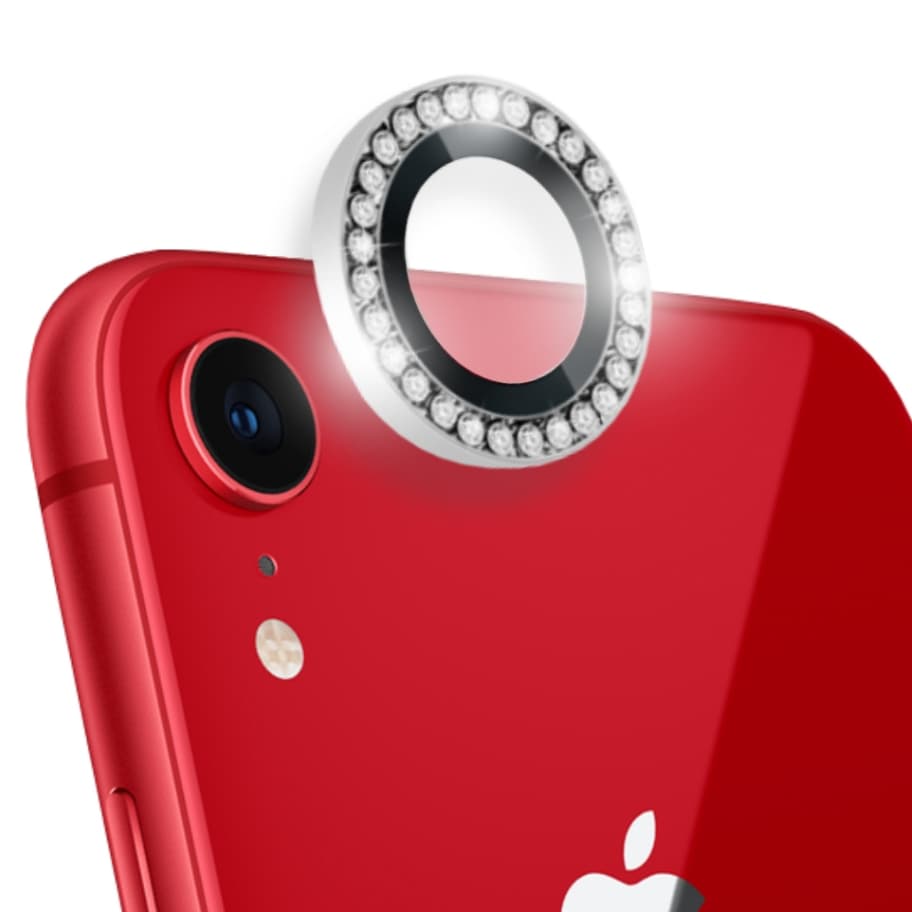 PELÍCULA DIAMANTE PARA IPHONE XR  Proteção Blindagem Cover Lente de Câmera com Strass Brilho