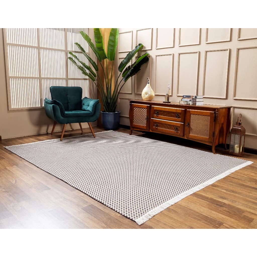 Tapete Sala / Quarto Grande 3,00m X 2,00m 100% Algodão