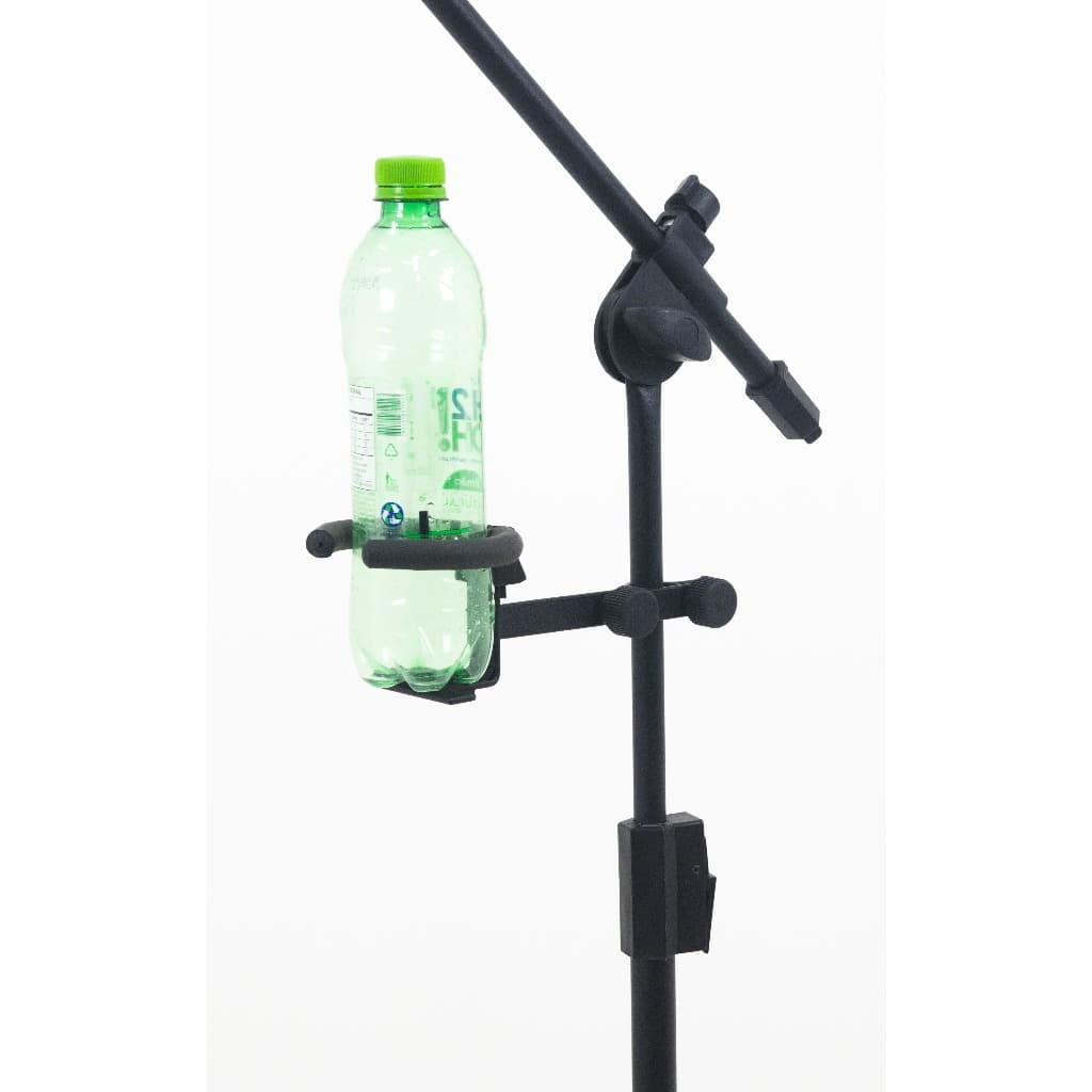 Suporte Clamp para Apoiar Garrafa Latinha ou Copo Em Pedestal de microfone