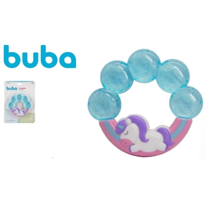 Mordedor Buba para bebê unicornio agua rosa azul lindo cha de bebe lembrancinha dentes