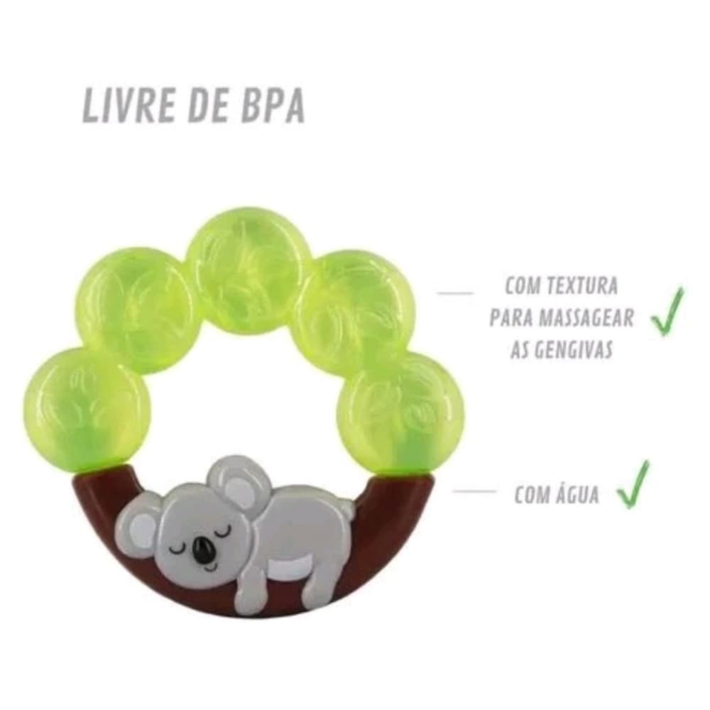 Mordedor Buba para bebê coala agua verde lindo cha de bebe lembrancinha dentes