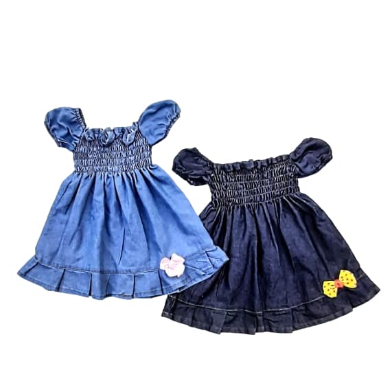 VESTIDO INFANTIL MENINA JEANS CIGANINHA