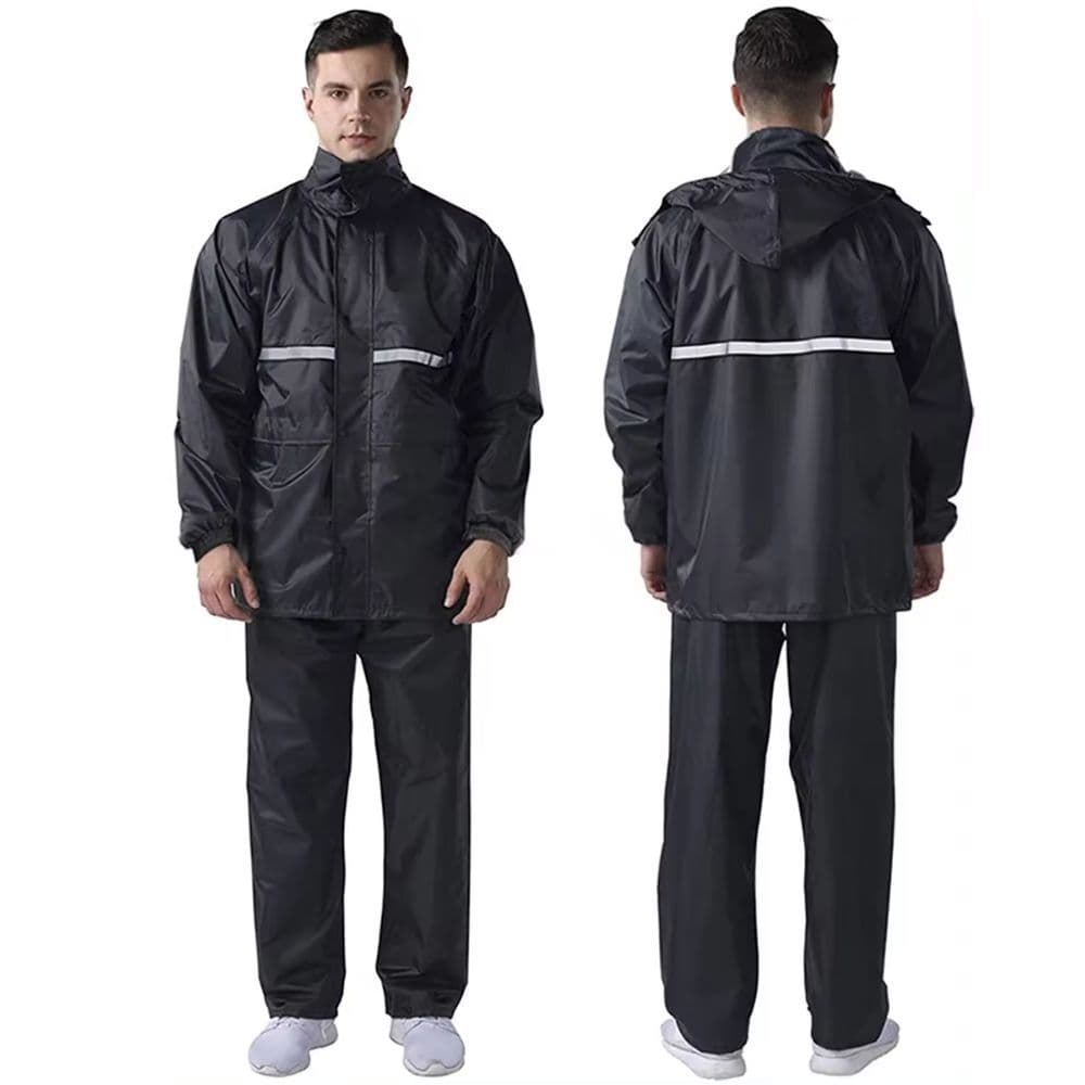 Capa Chuva Motoboy Motoqueiro Conjunto Impermeavel Emborrachado Com Capuz Gola Resistente Entregador