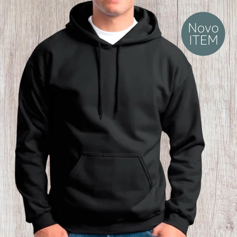 Moletom Cangurú Algodão Liso Flanelado Moleton Friu