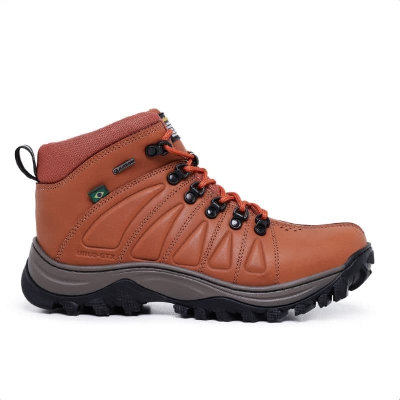 Bota Coturno Masculino Couro Legítimo Bico Pvc C.a Promoção