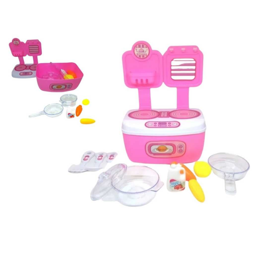 Fogãozinho Maletinha Brinquedo Cozinha Infantil criança Menina Comidinha Panelinha