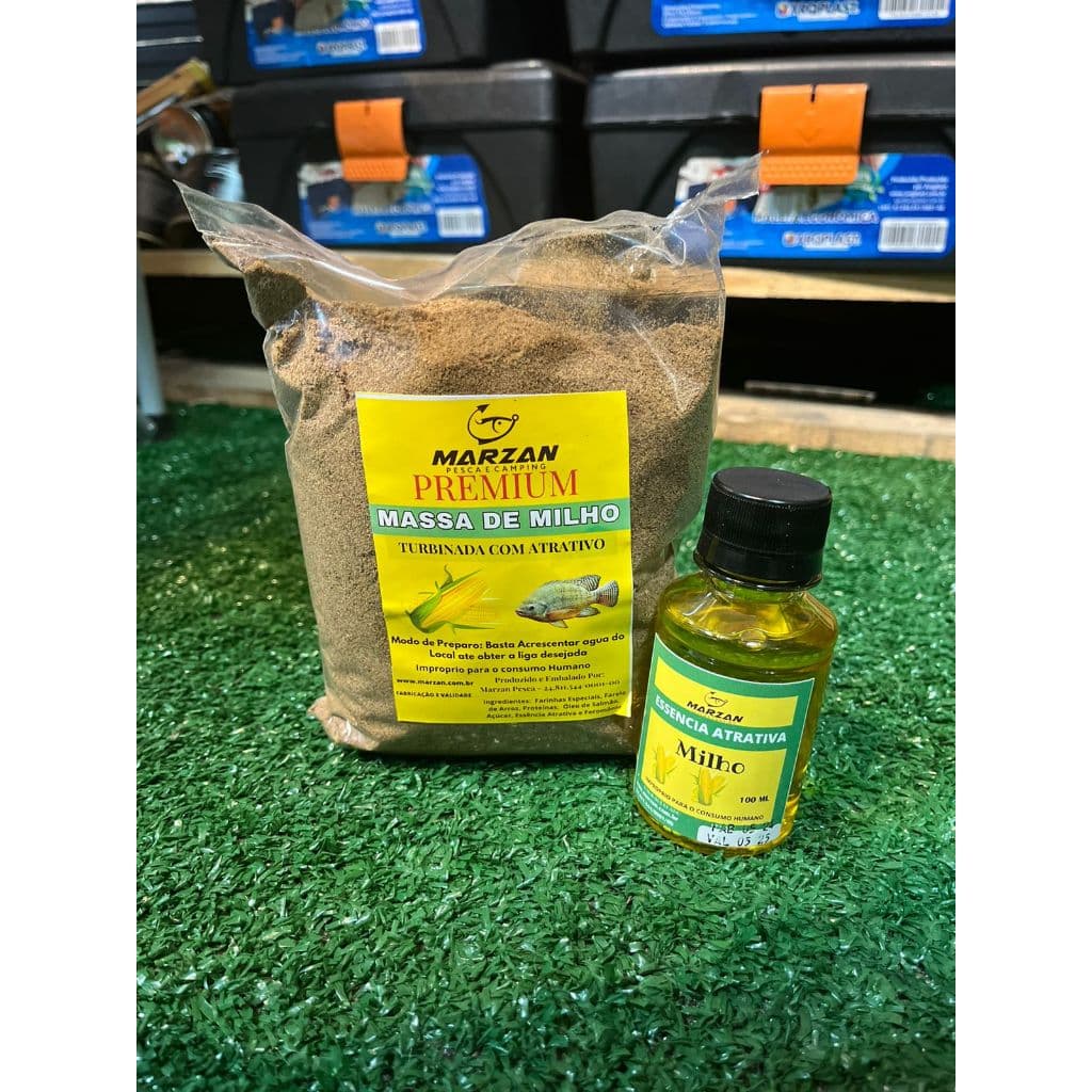 kit 3 pacotes de Massa de Milho 500g+3 essencia milho 100ml