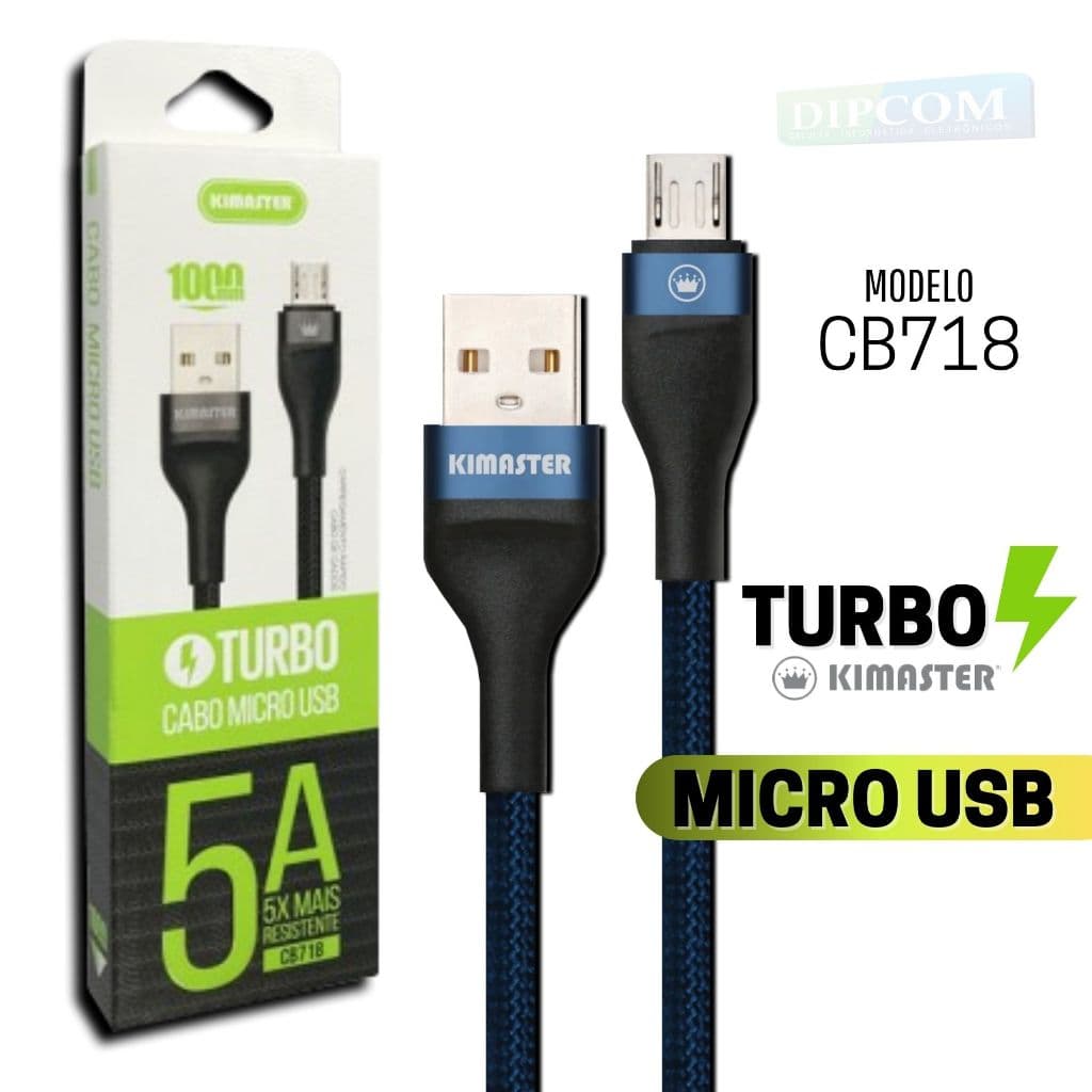 Cabo original micro usb turbo CB718 original kimaster