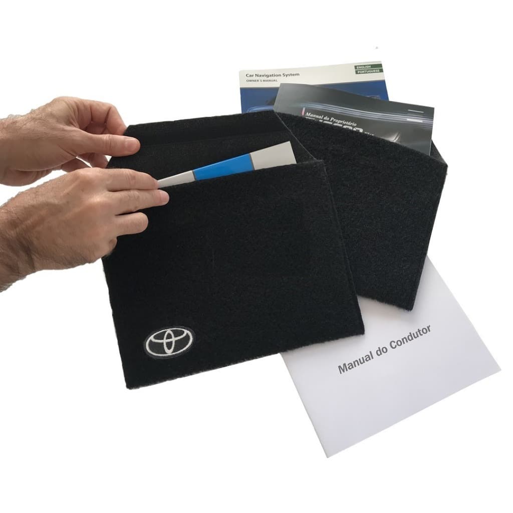 Porta Manual Proprietário Toyota Universal Carpete Preto Corolla Hilux Etios Sw4 Corolla Cross