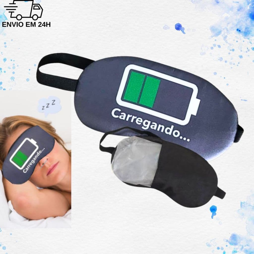 Máscara de descanso tapa olho termo gel relaxante quente ou fria