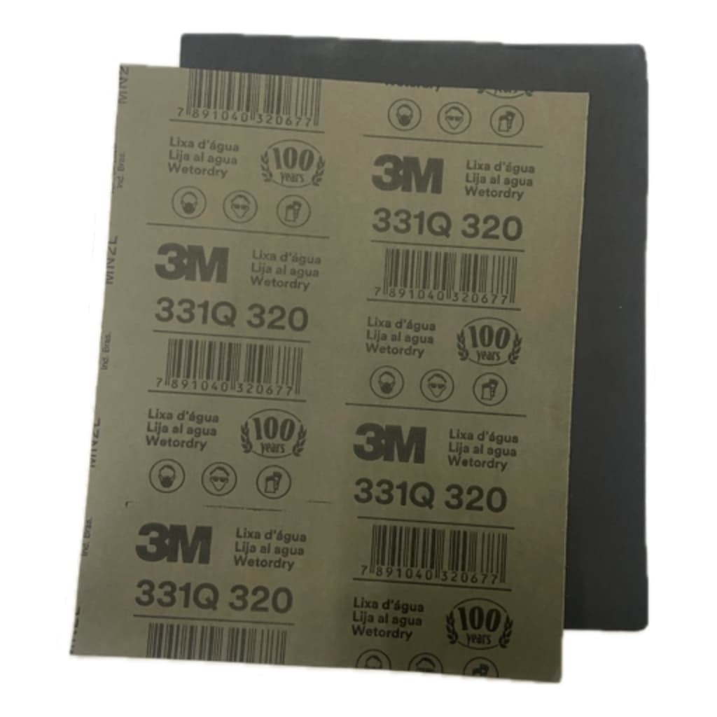 Kit 10 Lixa D'agua 320 3M 331Q 230mm x 280mm