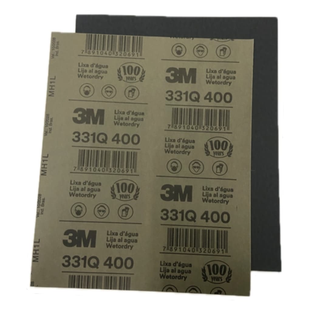 Kit 10 Lixa D'agua 400 3M 331Q 230mm x 280mm