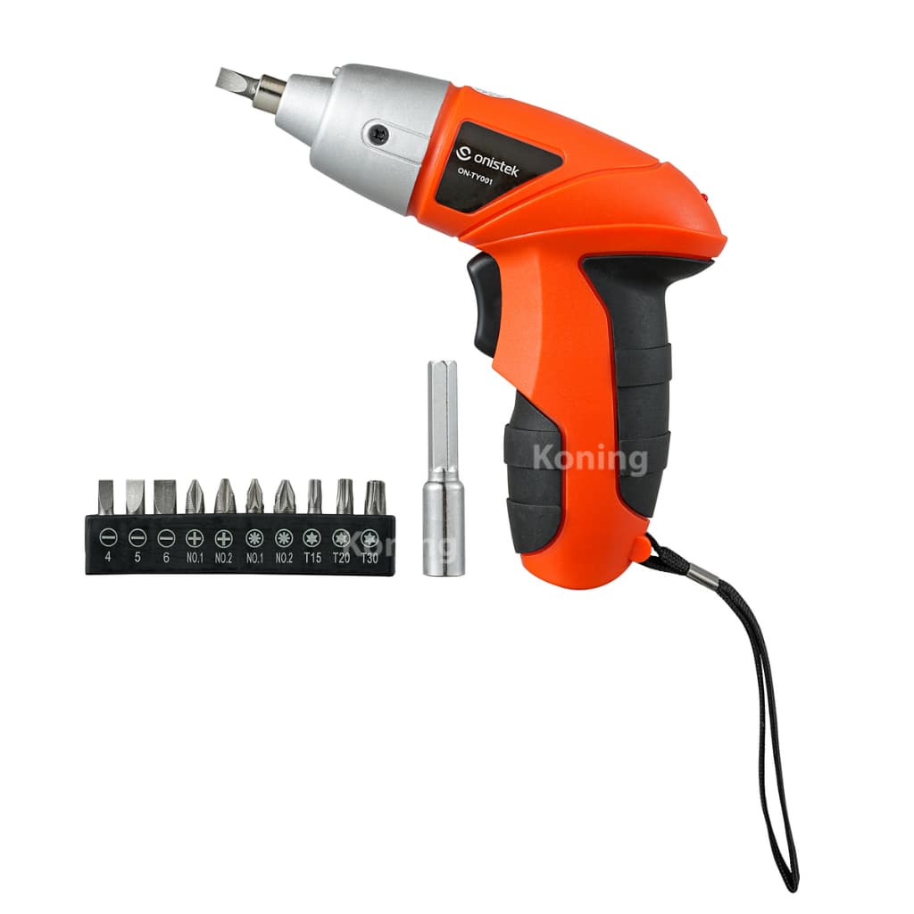 Parafusadeira Sem Fio Recarregavel Bivolt + 10 bits + Cabo Recarregador USB