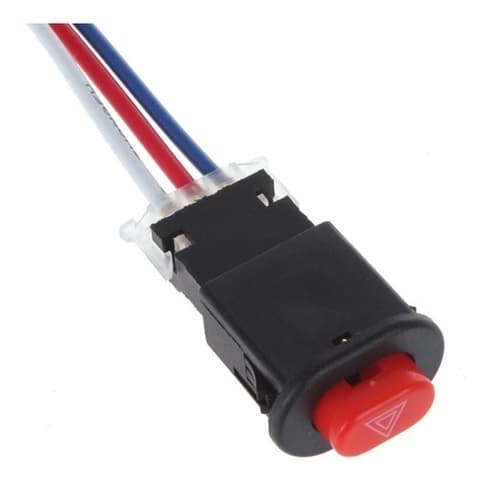 Botão Para Moto Pisca Alerta Cg Titan Fan Bros Fazer Twister 150 160 Universal